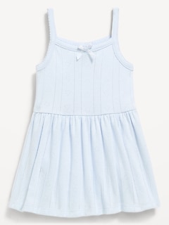 Pointelle-Knit Bodysuit Dress for Baby