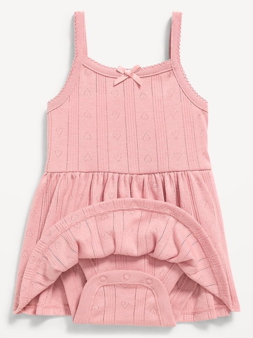 Image number 2 showing, Pointelle-Knit Bodysuit Dress for Baby