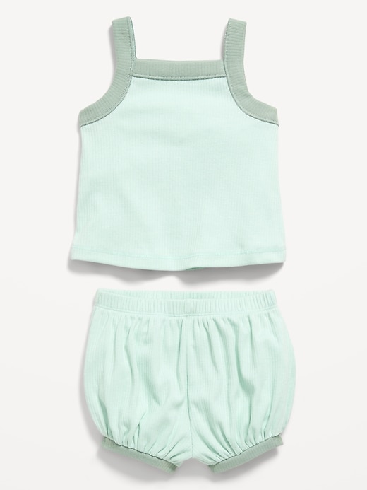 Image number 2 showing, Ribbed Cami Tank and Shorts Set for Baby
