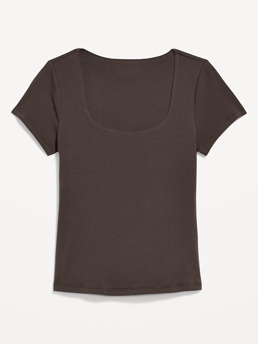 Image number 4 showing, Hug Double-Layer Scoop-Neck Top