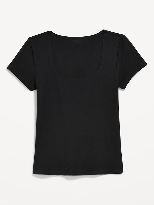 Image number 4 showing, Hug Double-Layer Scoop-Neck Top