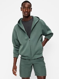 Image number 1 showing, Bounce Fleece Oversized Full-Zip Hoodie