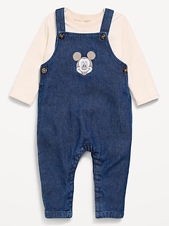 Disney© Long-Sleeve T-Shirt and Overalls Set for Baby