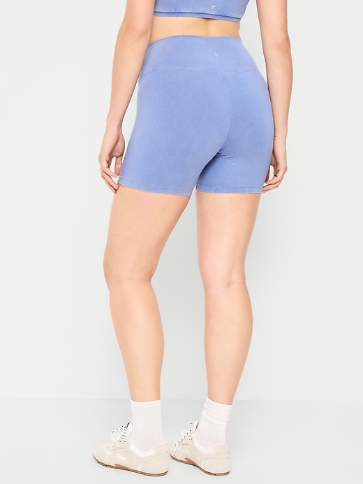 Image number 5 showing, High-Waisted PowerChill Biker Shorts -- 5-inch inseam