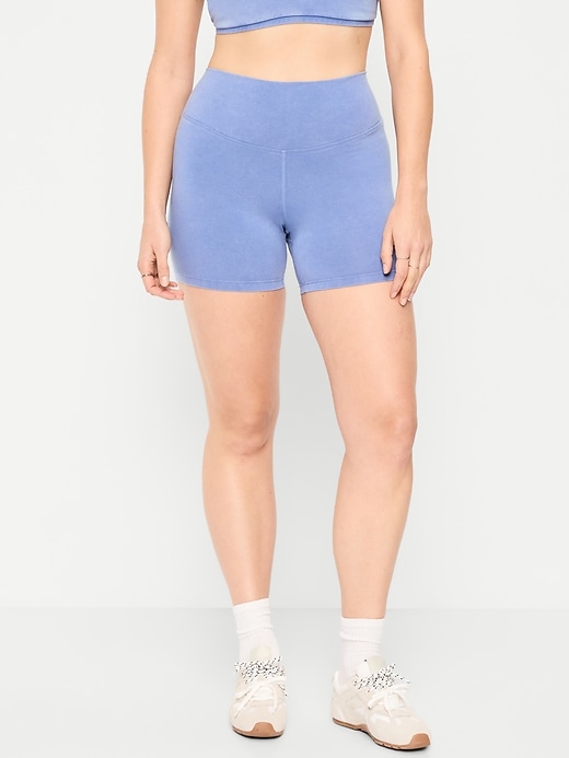 Image number 4 showing, High-Waisted PowerChill Biker Shorts -- 5-inch inseam