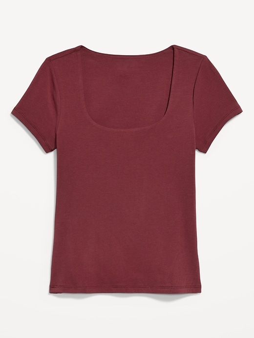 Image number 4 showing, Hug Double-Layer Scoop-Neck Top