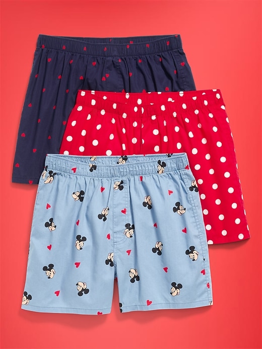 Image number 1 showing, Old Navy x Disney 3-Pack Soft-Washed Boxer Shorts for Men
