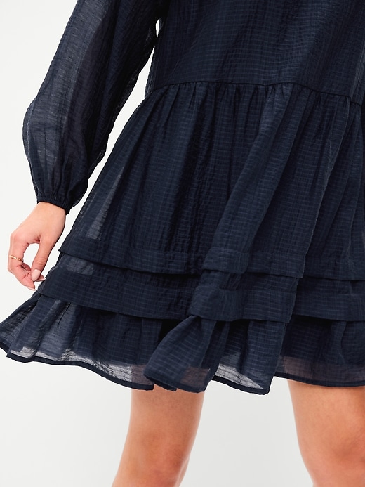 Image number 6 showing, Long-Sleeve Swing Mini Dress