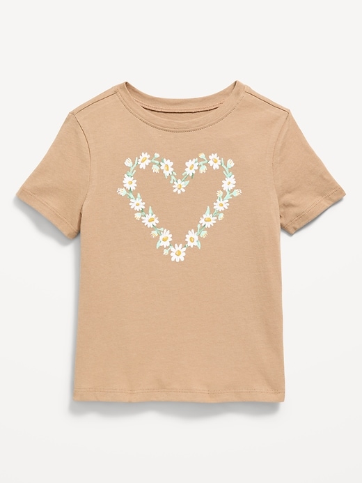 Image number 1 showing, Short-Sleeve Graphic T-Shirt for Toddler Girls