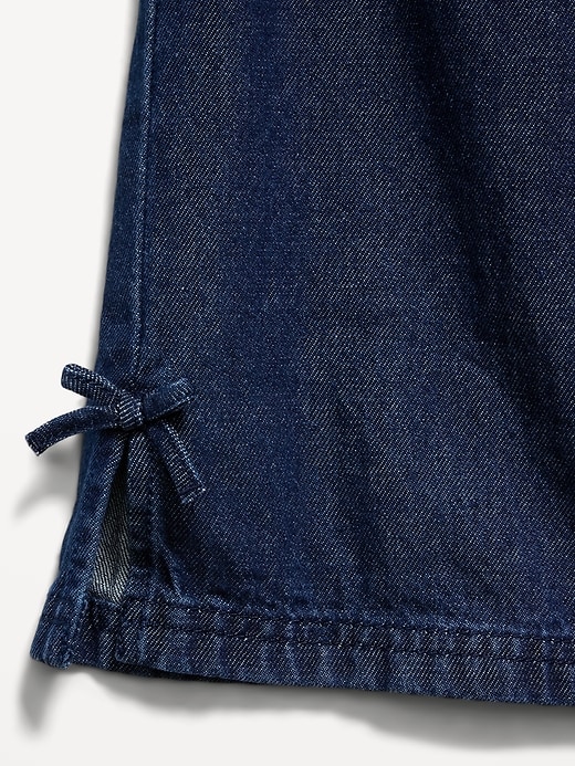 Image number 4 showing, Sleeveless Bow Jean Top and Pants Set for Toddler Girls