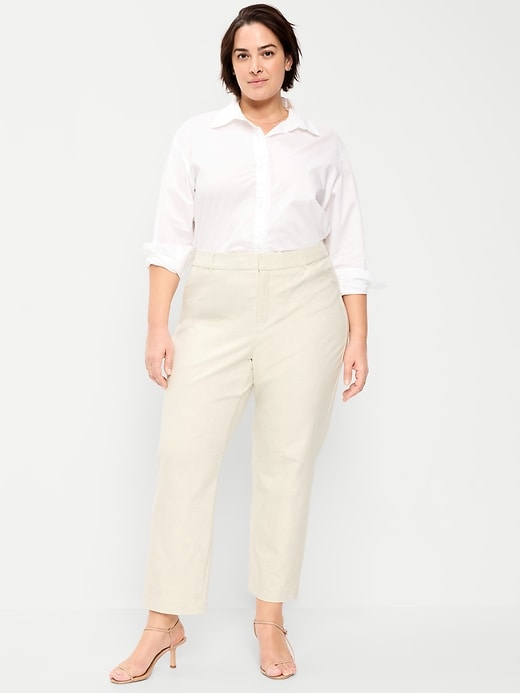 Image number 7 showing, High-Waisted Pixie Straight Pants