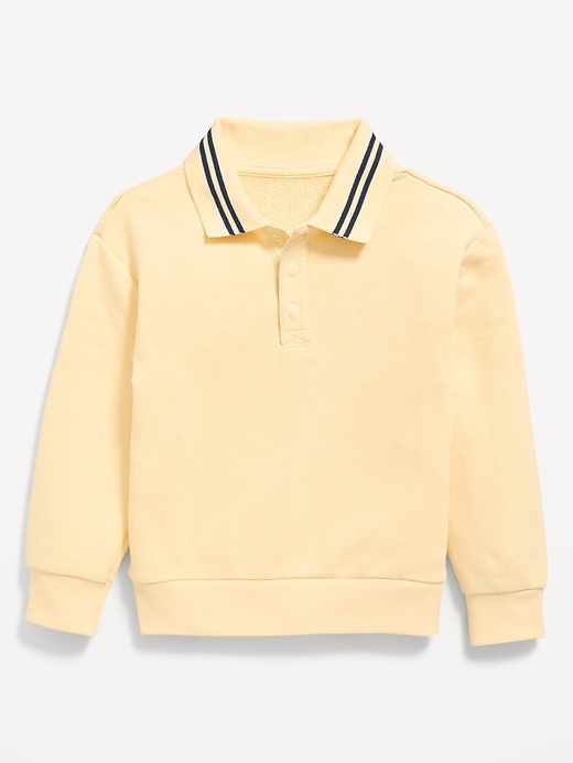 Image number 1 showing, Oversized Collared Sweatshirt for Toddler Boys