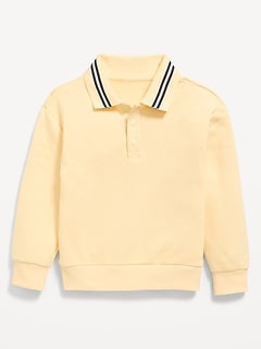 Oversized Collared Sweatshirt for Toddler Boys