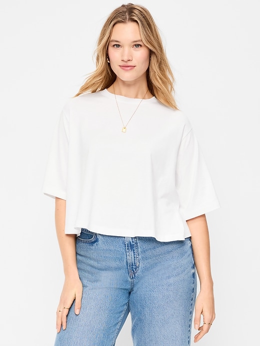 Image number 4 showing, Short-Sleeve Trapeze T-Shirt