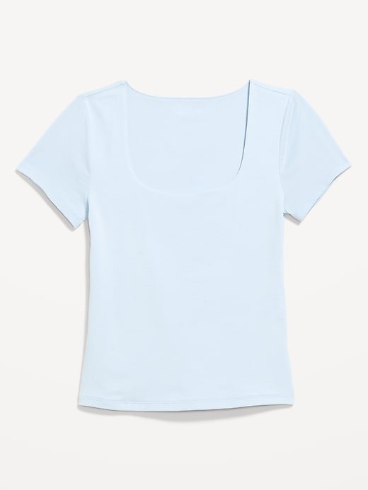 Image number 4 showing, Hug Double-Layer Scoop-Neck Top