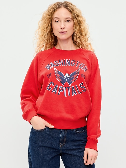 Image number 1 showing, NHL Crew-Neck Sweatshirt for Women