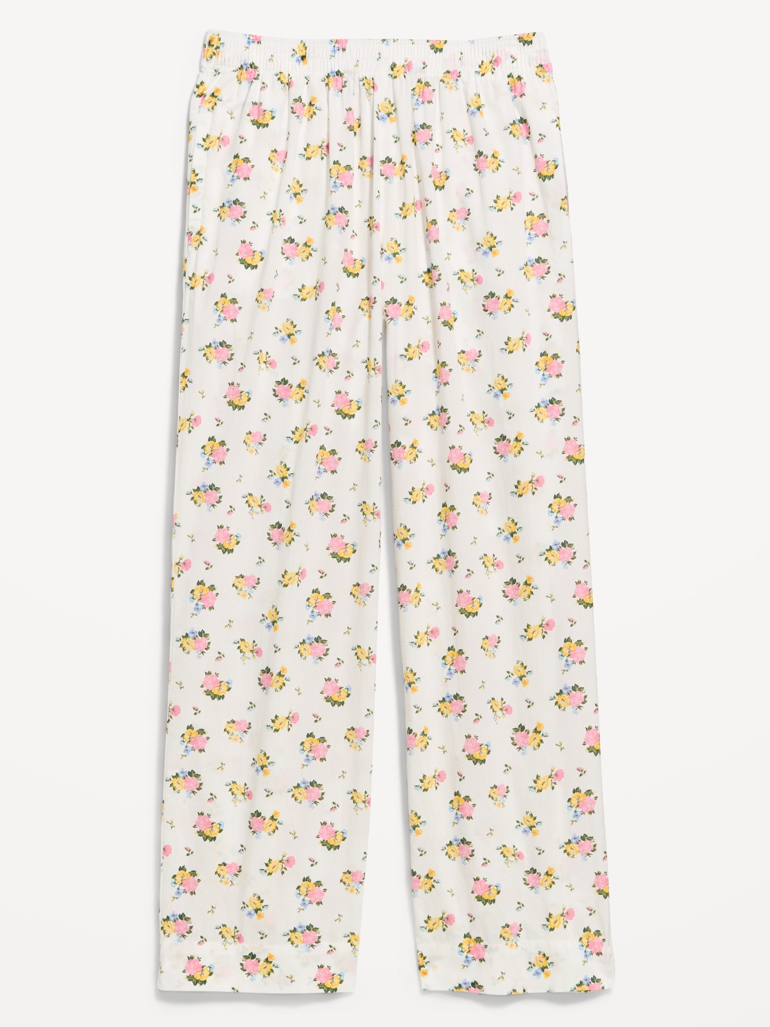 Image number 3 showing, High-Waisted Poplin Pajama Pant