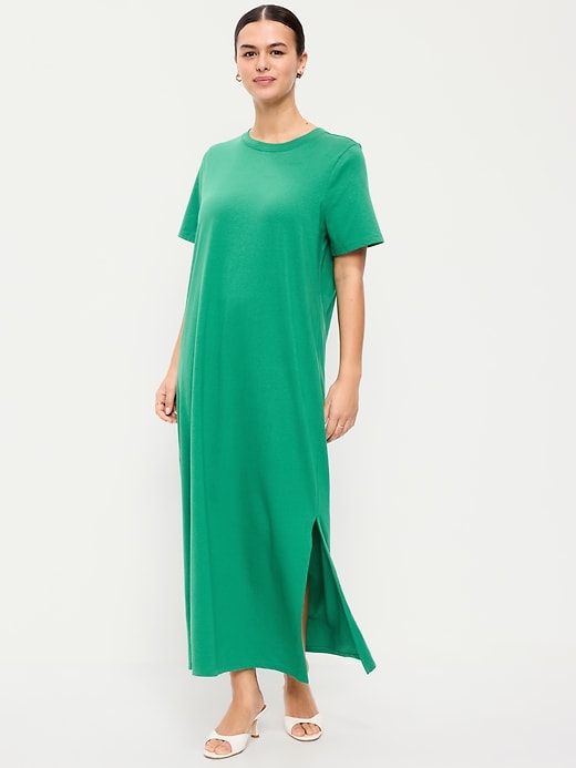 Image number 7 showing, Vintage Crew-Neck Maxi Dress