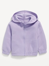 Image number 4 showing, Fleece Zip Hoodie for Toddler Girls