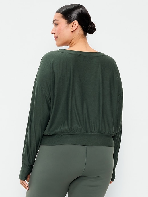 Image number 5 showing, CloudMotion Boat-Neck Top