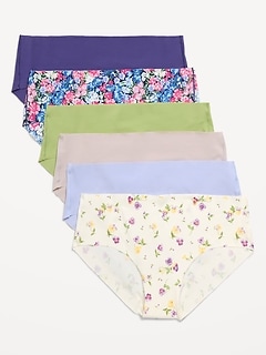 Low-Rise No-Show Hipster Underwear 6-Pack