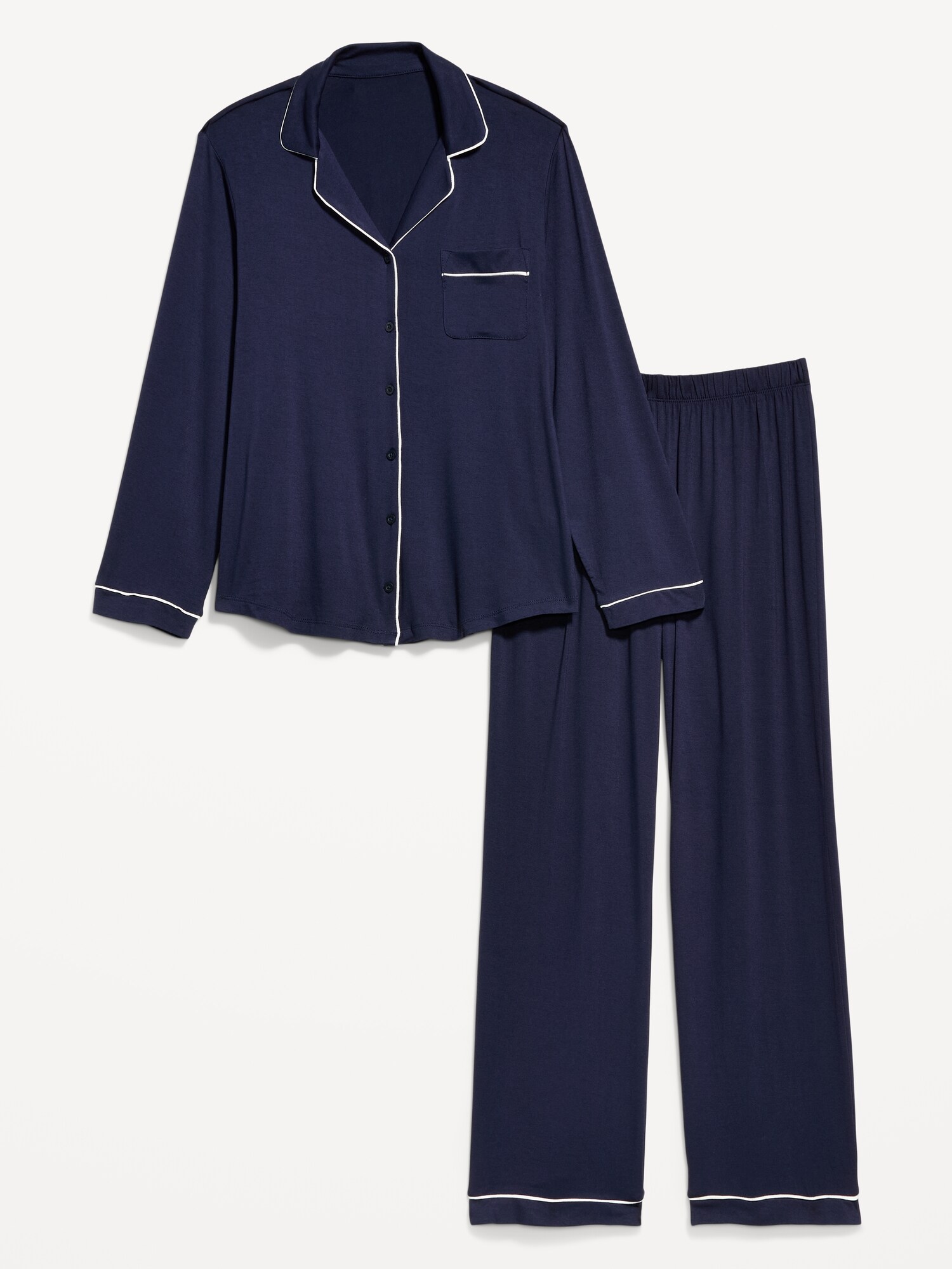 Женские брюки Old Navy Sunday Sleep Knit Jersey Pant Set, цвет: Arctic Depth — фото 4