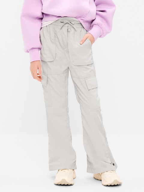 High-Waisted Cargo Flare-Leg Pants for Girls