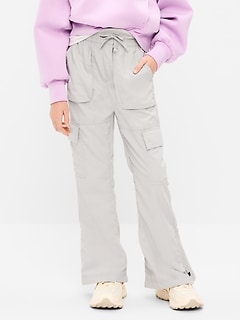 High-Waisted Cargo Flare-Leg Pants for Girls