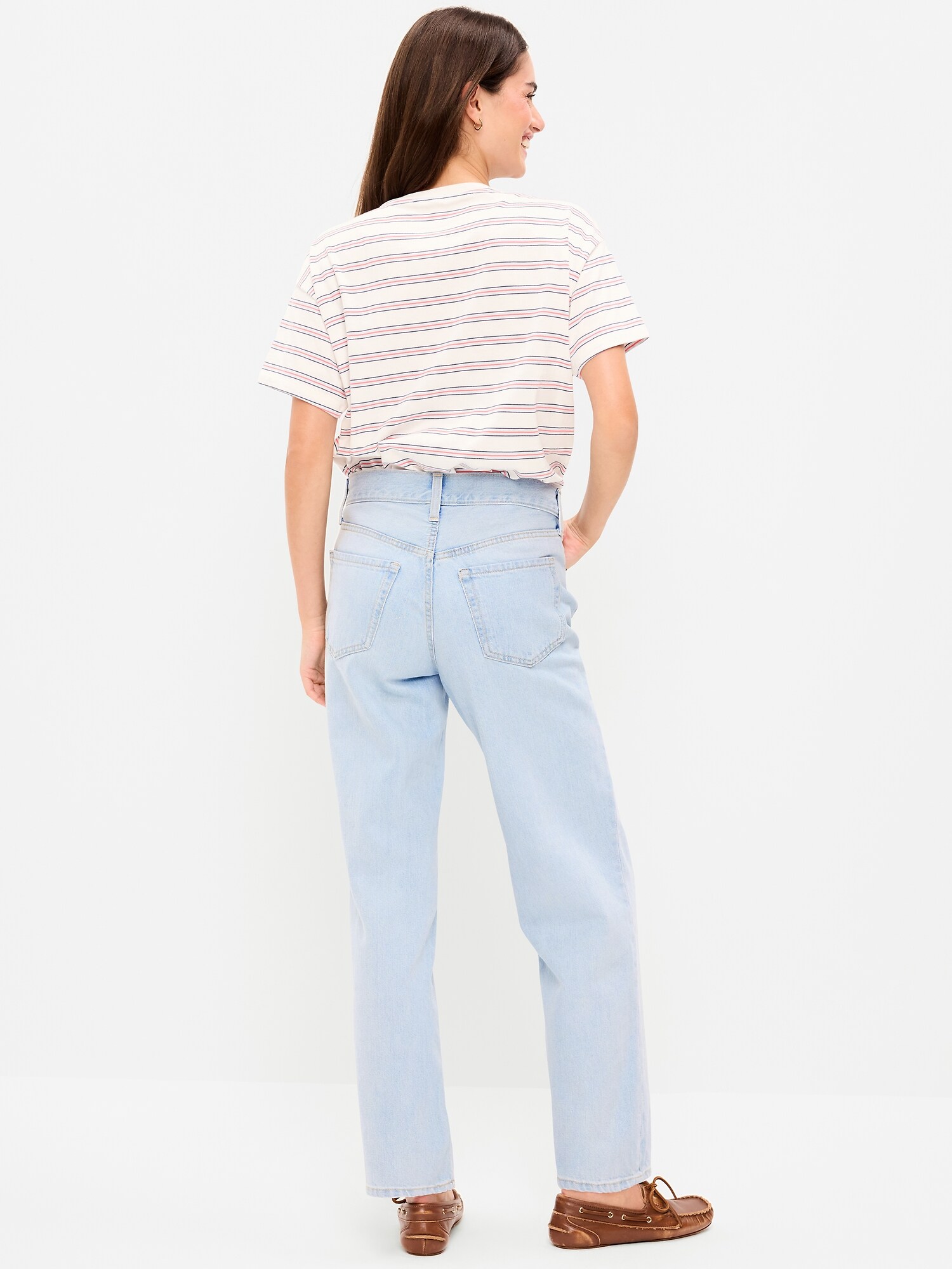 Женские джинсы Old Navy High-Waisted OG Loose Rigid, цвет: Xander — фото 3