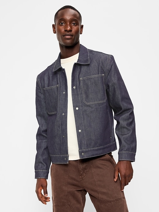 Image number 4 showing, Jean Utility Jacket