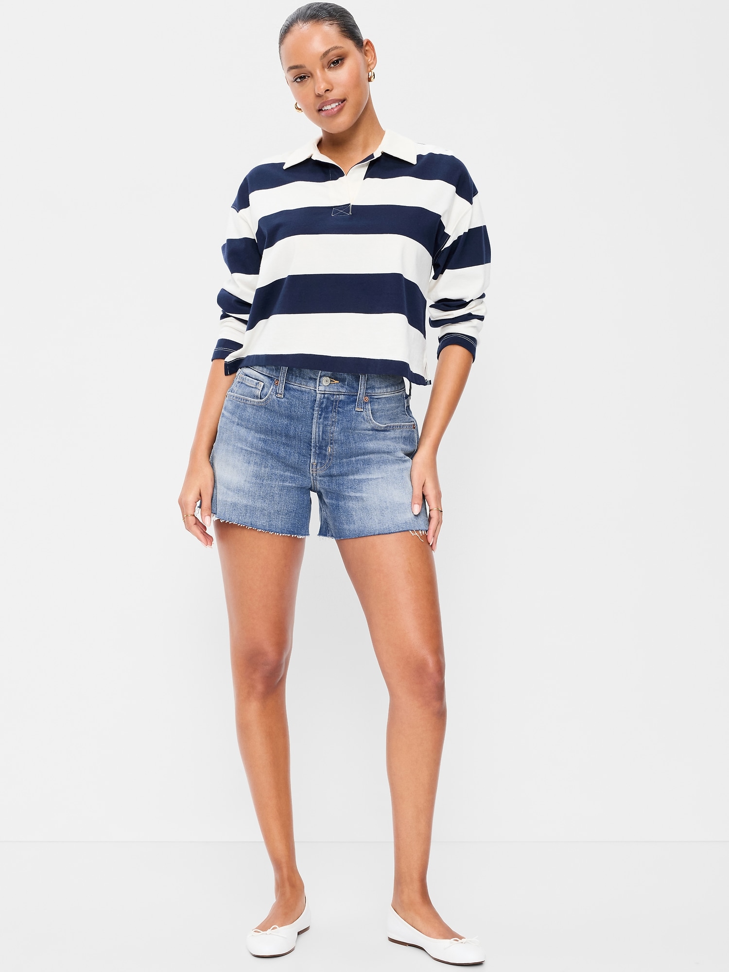 High Waisted Denim Shorts | Old Navy