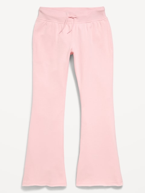 Slim French-Terry Flare-Leg Sweatpants for Girls