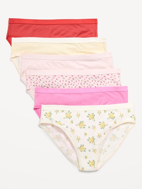High-Waisted Everyday Cotton Underwear 6-Pack