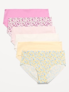 Low-Rise No-Show Hipster Underwear 6-Pack
