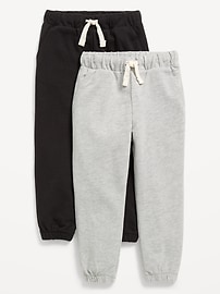 Image number 1 showing, French Terry Joggers 2-Pack for Toddler Boys