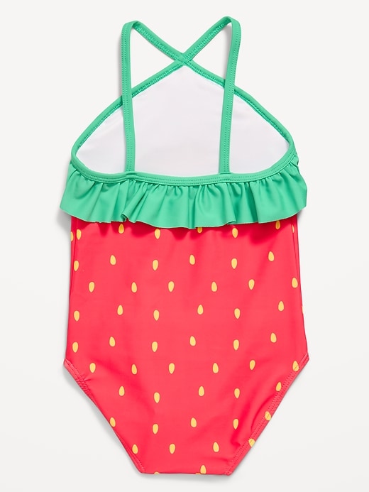 Image number 2 showing, Ruffled One-Piece Swimsuit for Toddler Girls