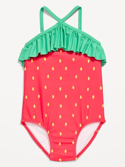 Image number 1 showing, Ruffled One-Piece Swimsuit for Toddler Girls