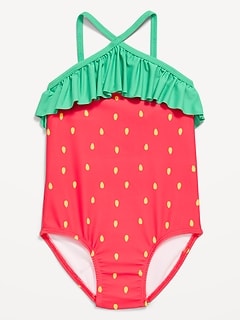 Ruffled One-Piece Swimsuit for Toddler Girls