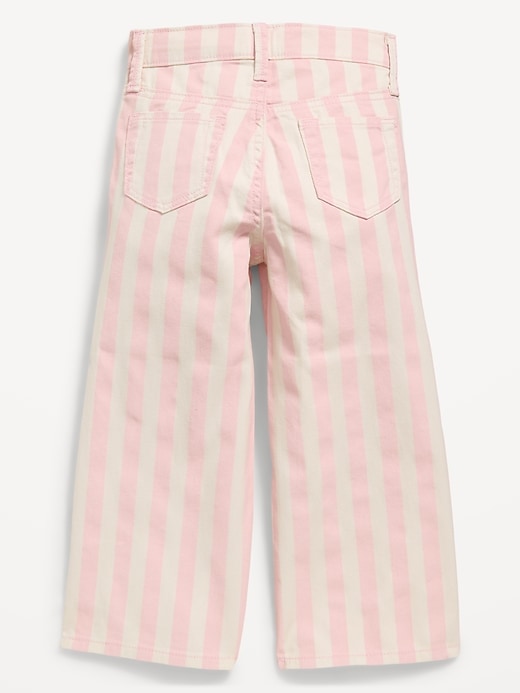 Image number 2 showing, Baggy Striped Wide-Leg Pants for Toddler Girls
