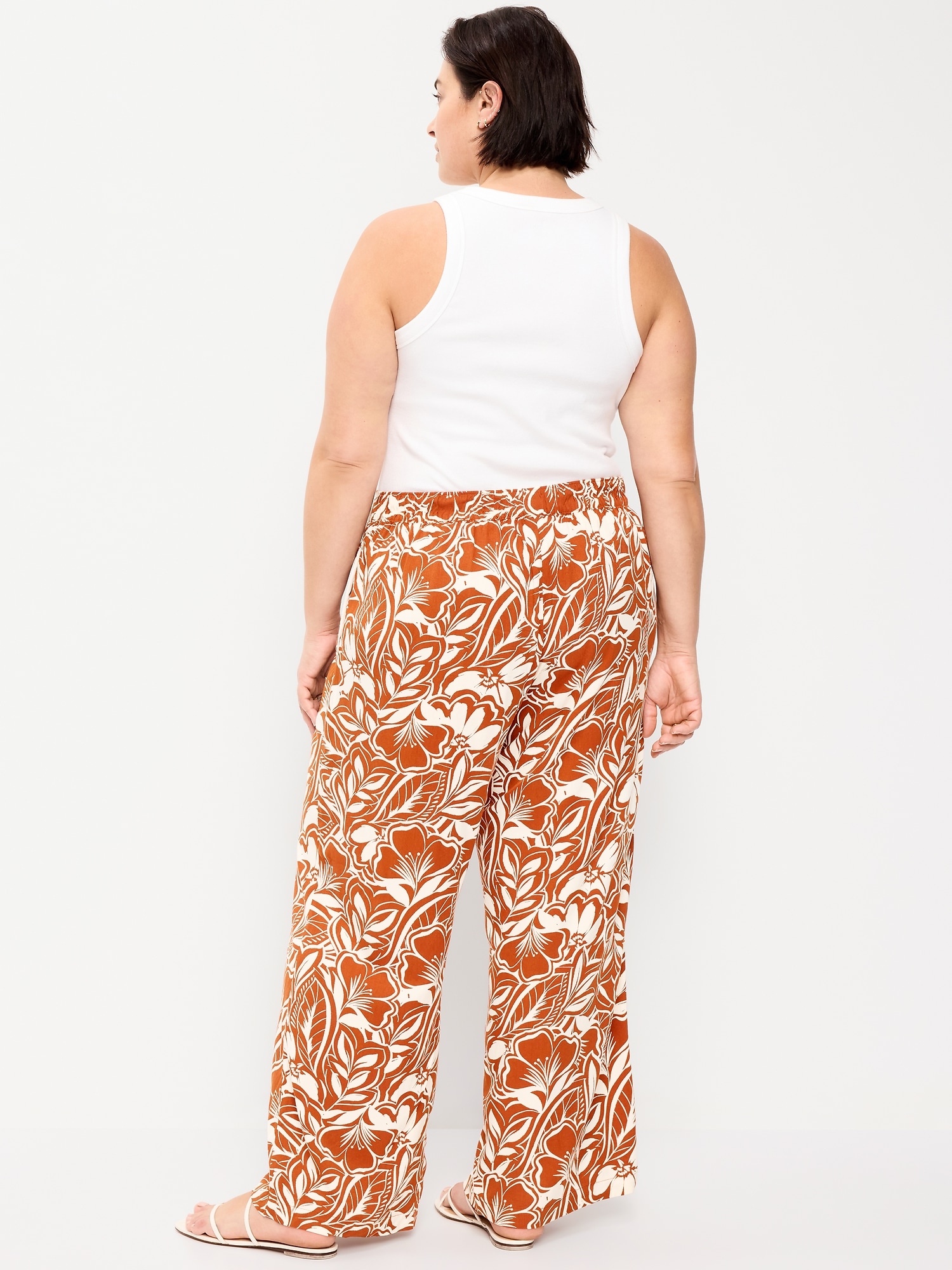 High-Waisted Playa Wide-Leg Pants