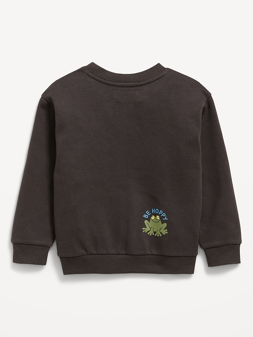 Image number 2 showing, Oversized Long-Sleeve Graphic Sweatshirt for Toddler Boys