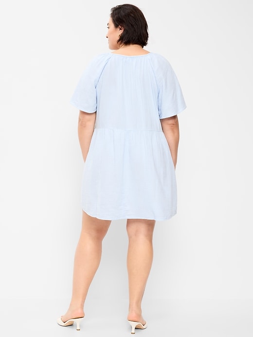 Image number 8 showing, Flutter-Sleeve Mini Swing Dress