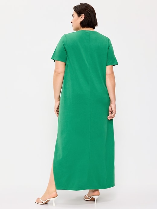 Image number 9 showing, Vintage Crew-Neck Maxi Dress