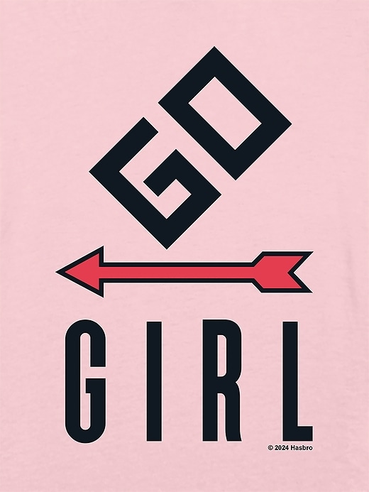 Image number 2 showing, Monopoly Go Girl Graphic T-Shirt for Girls