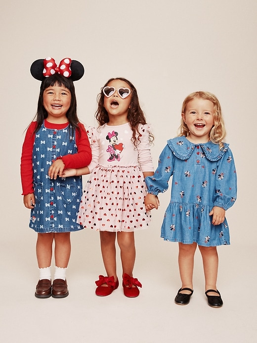Image number 3 showing, Old Navy x Disney Minnie Mouse Collared Dress for Toddler Girls