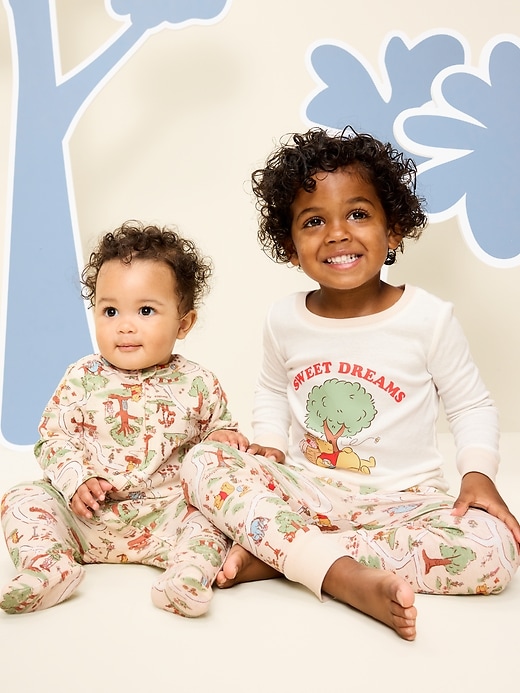 Image number 3 showing, Old Navy x Disney Winnie the Pooh 2-Way-Zip Sleep & Play Footed One-Piece for Baby