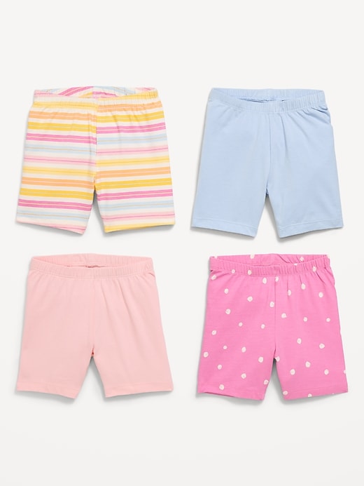 Image number 2 showing, 4-Pack Jersey-Knit Biker Shorts for Toddler Girls