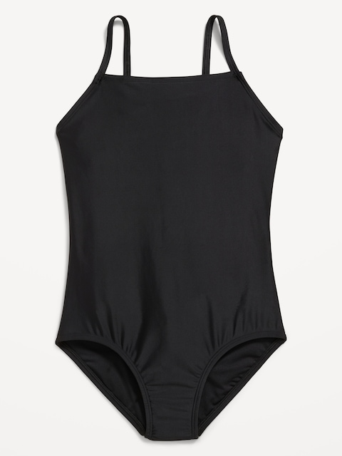 Back Cutout One-Piece Swimsuit for Girls
