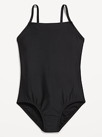 Image number 1 showing, Back Cutout One-Piece Swimsuit for Girls