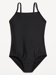 Back Cutout One-Piece Swimsuit for Girls